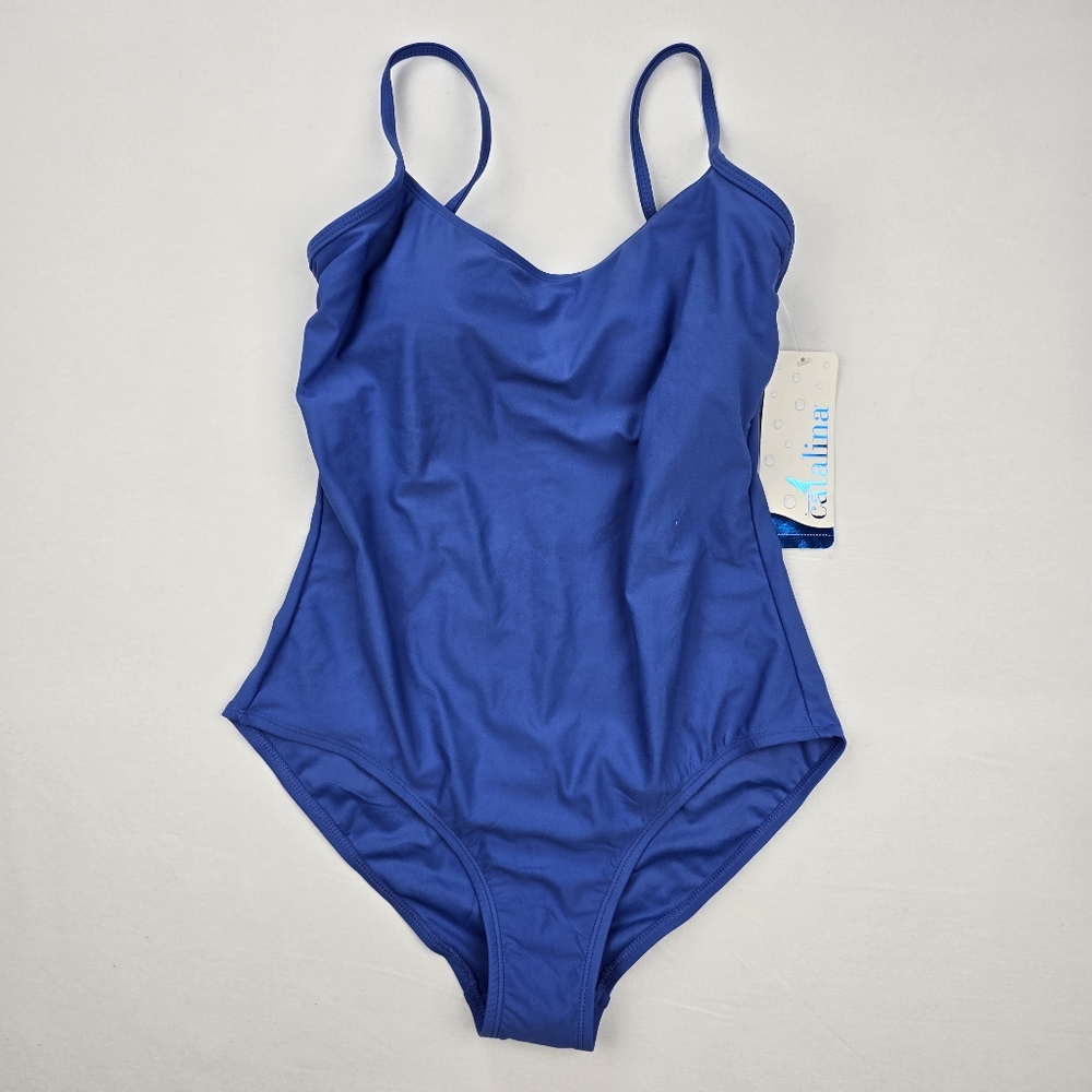 Blue One-Piece Swimsuit